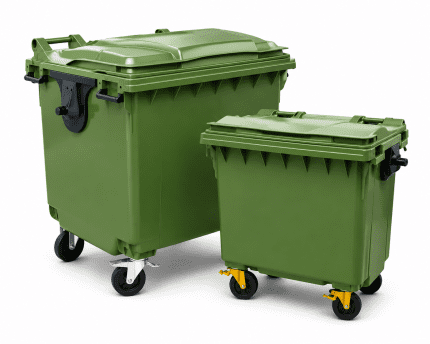 4 Wheeled Outdoor Plastic Dustbin – Heavy Duty Waste Collection Solution