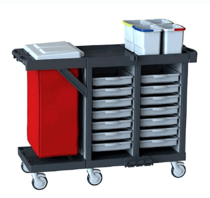 Hygienix R 1214 D3 - Professional Housekeeping Service Trolley