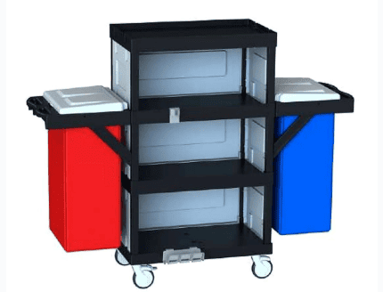 Hygienix H 1561 0L2K - High-Capacity Housekeeping Trolley