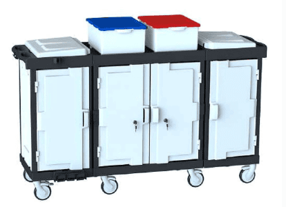 Hygienix H 1222 SD2L0BT2 - High-Capacity Housekeeping Trolley