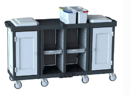 Hygienix H 2222 D4 - High-Capacity Housekeeping Trolley