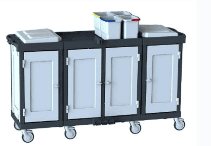 Hygienix H 2222 D2 - High-Capacity Housekeeping Trolley