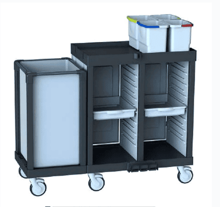 Hygienix CTK502D3 - Integrated Laundry and Housekeeping Trolley