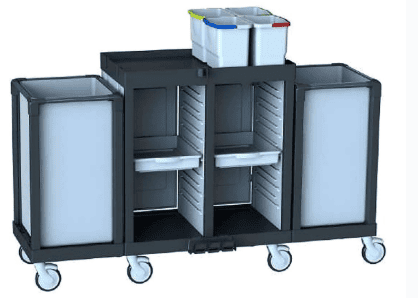 Hygienix CTB502D3 - Multi-Compartment Laundry and Housekeeping Trolley