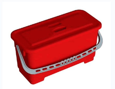 Hygienix Narrow Red Mop Bucket - W01133K