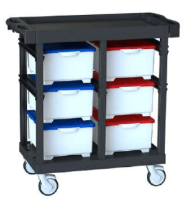 Housekeeping Medical Bin Cart trolley  Hygienix C 502 0BT6