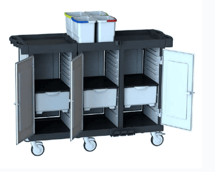 Hygienix R 1103 T0D BT3 - Professional Housekeeping Service Trolley