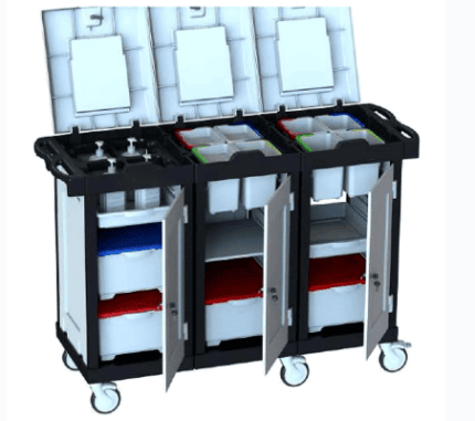 Hygienix R 1103 M3W1BT4 - Professional Housekeeping Service Trolley